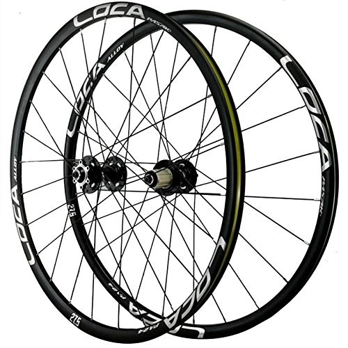Mountain Bike Wheel : Cycling Wheelsets, Double Wall MTB Rim Mountain Bike Quick Release Disc Brake Rear Wheel 7 / 8 / 9 / 10 / 11 / 12 Speed (Color : Black, Size : 27.5inch)
