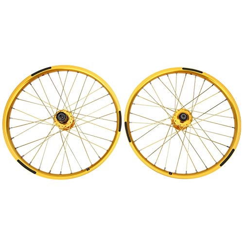 Mountain Bike Wheel : Different Gift Bicycle Wheel Set, 1Pair 32 Holes Practical BMX Wheel Bicycle Wheelset Rims, Lightweight Portable for 20inches 406 Tires Cycling Accessory Mountain Bike