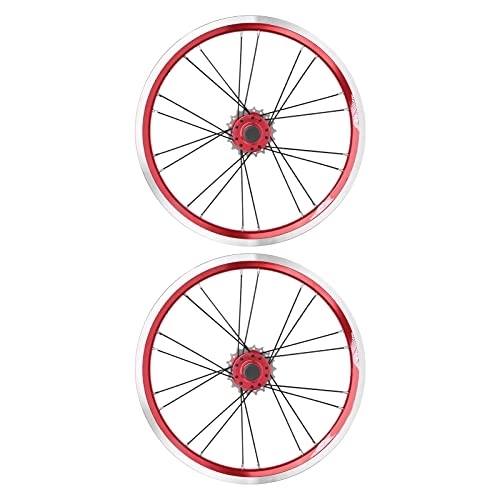 Mountain Bike Wheel : Disc Brake Wheelset, Bike Rim Brake Wheelset 5 Speed Front 2 Rear 4 Bearing Durable for Mountain Road Bike