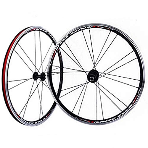 Mountain Bike Wheel : Double Wall Bike Wheelset, For 20 Inch MTB Rim Disc Brak Mountain Bike Wheels V Brake The First 2 And The Last 5 Bearings, Black, 451