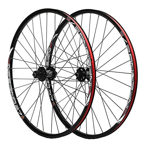 Mountain Bike Wheel : Double Wall Bike Wheelset for 27.5 Inch MTB Rim Disc Brake Quick Release Mountain Bike Wheels 32Holes 8 9 10 11 Speed