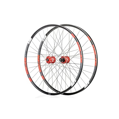 Mountain Bike Wheel : DREANNI Mountain Bike Wheels Set 32 Hole Disc Brake Quick Release 26 27.5 29 Inch Aluminium Alloy Double Wall Section Rims 8 / 9 / 10 / 11 / 12-Speed Cassette Type Sealed Bearings