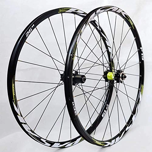 Mountain Bike Wheel : Drohneks 26 / 27.5 Inch Mountain Bike Wheels with Alloy wheel Disc Brake Hubs 24 holes