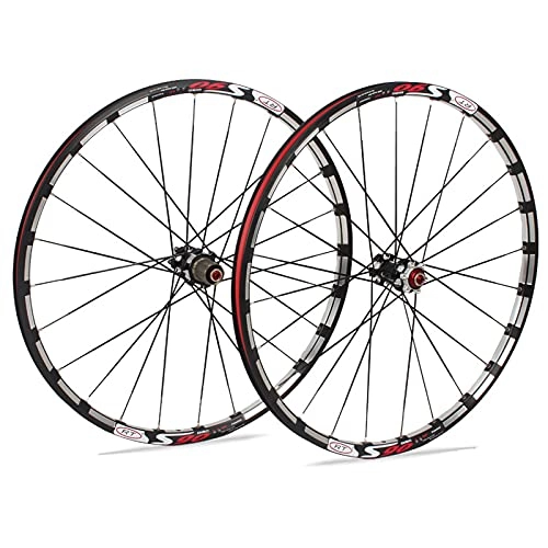 Mountain Bike Wheel : DSMGLSBB Bike Wheelset, 26 Inch 27.5 Inch Mountain Wheel Set, Straight Pull 5 Palin Disc Brake 120 Ring Wheel Set, 8-11 Speed Cassette, Front And Rear Wheels, 27.5