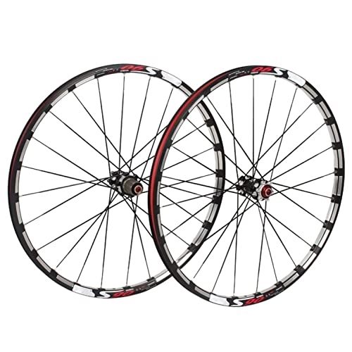 Mountain Bike Wheel : FARUTA Aluminum Alloy Mountain Bike Wheel Set, Cycling Rim Front / Rear Wheels, Disc Brake, Fit for 8-11 Speed Freewheels, 26