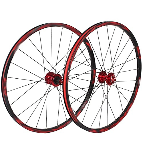 Mountain Bike Wheel : FDSAA Mountain Bike Wheelset 26 / 27.5inch+120 Beeps Wheels+Quick Release Disc Brake MTB Road Bicycle (Color : C, Size : 27.5inch)