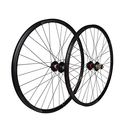 Mountain Bike Wheel : Fengbingl-Cycling Mountain Bike Rims 26 Inch Four Palin Bearing Flower Drum Disc Brake Ring Wheel Set Mountain Bike Wheel Set