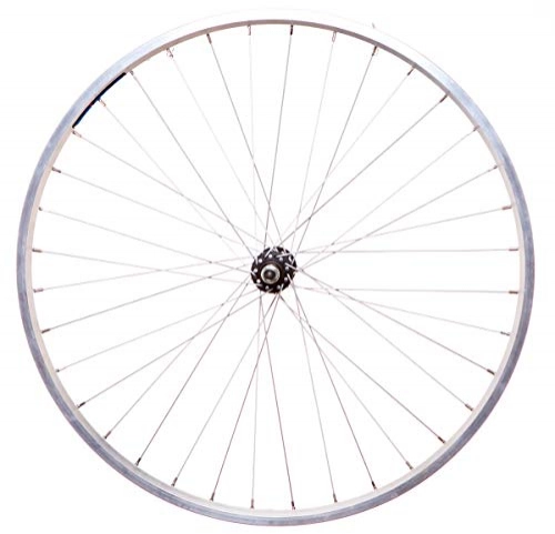 Mountain Bike Wheel : FireCloud Cycles FRONT 26" MOUNTAIN Bike Bicycle WHEEL - SOLID AXLE in SILVER ALLOY standard fit