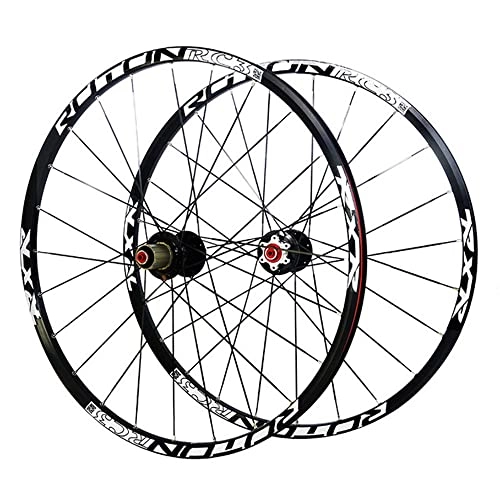 Mountain Bike Wheel : FOUFA Mountain Bike Wheelset, 26 / 27.5 / 29Inch Aluminum Alloy Rim Disc Brake MTB Wheelset, for 7 / 8 / 9 / 10 / 11 Speed (Size : 26inch)