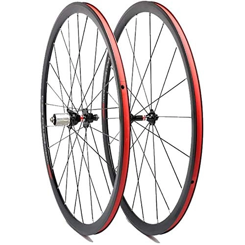 Mountain Bike Wheel : FREEDOH 700C Mountain Bike Wheelset (Front / Rear) MTB Bike Rims Aluminum Alloy Double-Layer Rim Be Applicable 11-Speed Cassette Flywheel Disc Brake Wheelset, 700C