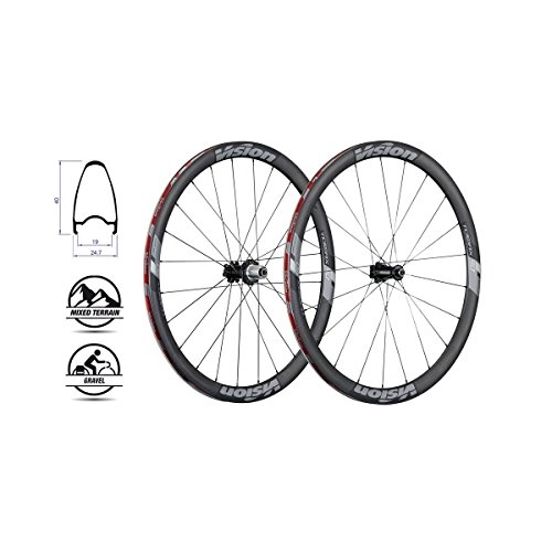 Mountain Bike Wheel : FSA Vision Trimax Carbon 40 Clincher Shimano 6B Disc black 2019 mountain bike wheels 26