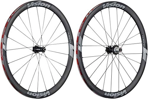 Mountain Bike Wheel : FSA Vision Trimax Carbon 40 Wheelset Clincher Shimano 6B Disc black / grey 2019 mountain bike wheels 26