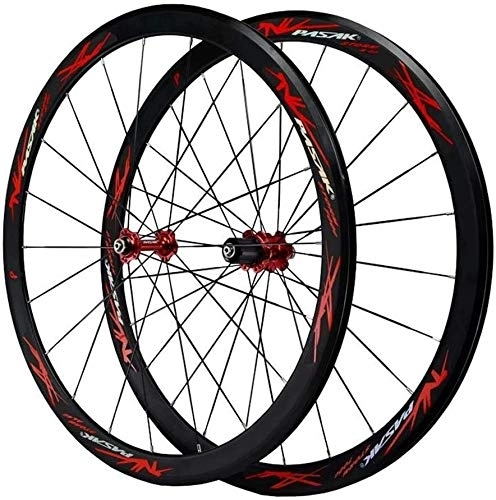 Mountain Bike Wheel : GAOJINXIURZ Wheels Rear Wheel Road Bike Wheels 700C 40MM Bicycle Wheelset Double-Walled Ultralight Alloy Wheels V Brake Fast Release Palin Bearing 7 8 9 10 11 / 12 Speed Rear Wheel Hybrid Mountain Bike