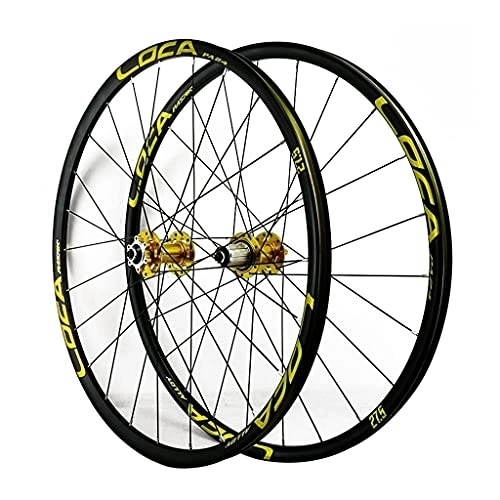 Mountain Bike Wheel : GAOZHE 26 / 27.5 / 29 in Mountain Bike Wheelset Double-walled Ultralight Alloy Rim Disc Brake Quick Release Palin Bearing MTB Bicycle Front and Rear Wheel 7 8 9 10 11 12 Speed