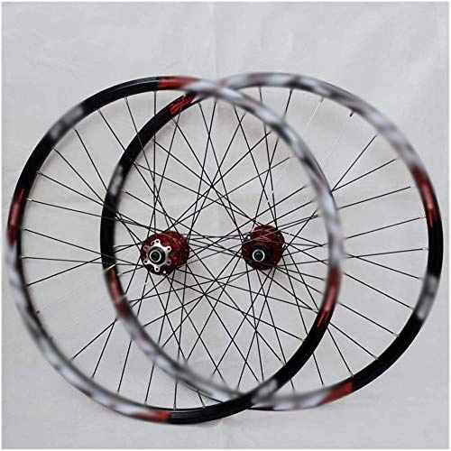 Mountain Bike Wheel : GJJSZ Mountain bike wheelset, 29 / 26 / 27.5 inch bicycle wheel (front + rear) double-walled aluminum alloy rim quick release disc brake 32H 7-11 speed