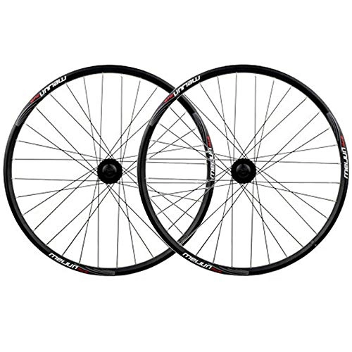 Mountain Bike Wheel : GJZhuan Bike Front Rear Wheel Set, 20 / 26 Inch Mountain Bike BMX Foldable Bike Wheelset Double-layer Aluminum Rim Disc Brake Hub [Bike Inner Tubes, Bike Tyres] (Size : 20inch)