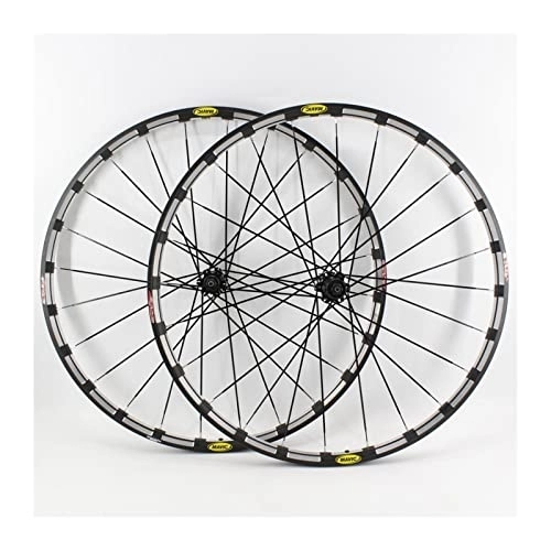 Mountain Bike Wheel : GUANMI 26 / 27.5 / 29er Mountain bike alloy bicycle wheelset CNC clincher rims MTB Thru Axle center lock disc brake hubs (Color : Thru Axle six nails, Wheel Depth : 29er size)