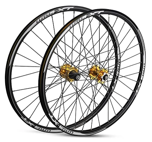 Mountain Bike Wheel : GXFWJD 【US Stock Mountain Bike Wheelset 26 29 in Disc Brake MTB Double Wall Alloy Rims Sealed Bearing 7 8 9 10 11 Speed Cassette 2080g