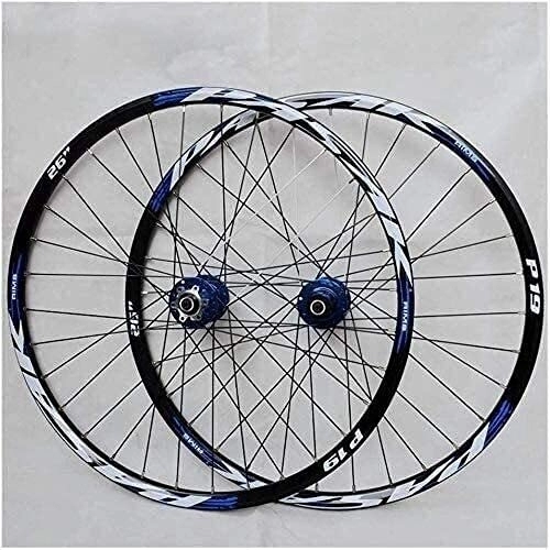 Mountain Bike Wheel : HAO KEAI Mountain Bike Wheelset Wheel Mountain Bike Mountain bike wheelset, 29 / 26 / 27.5 inch bicycle wheel (front + rear) double-walled aluminum alloy rim quick release disc brake 32H 7-11 speed