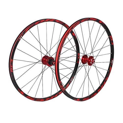 Mountain Bike Wheel : JAMCHE Mountain Bike Wheelset 26 Inch, Double Wall Aluminum Alloy MTB Cycling Wheels Disc Brake 7 / 8 / 9 / 10 / 11 Speed