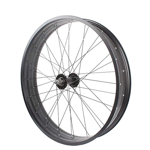 Mountain Bike Wheel : JARONOON 26 * 4.0 / 20 * 4.0 Inch Snow Bike Wheel Aluminium Alloy Rim for Fat Bike Mountain Bike, Without Tire (26" Front Rim)