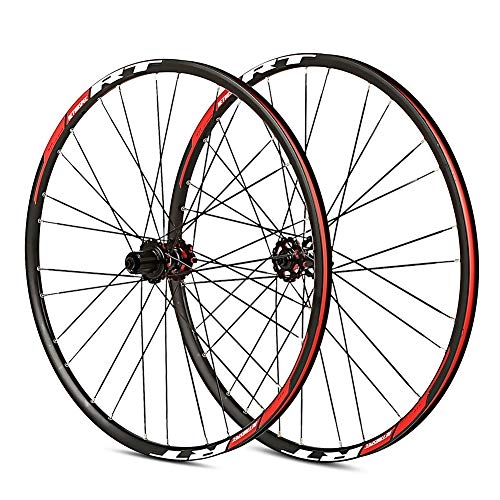 Mountain Bike Wheel : JJZD Ultra-light Aluminum Alloy 26-inch Mountain Bike Wheel Disc Brakes Four Palin 28-hole Racing Wheel Set Support 8-9-10-11 Speed Flywheel