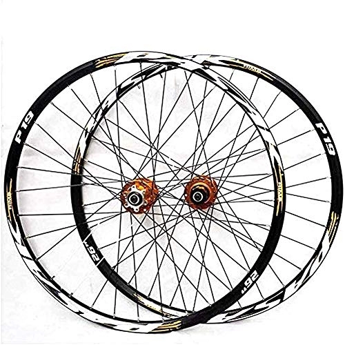 Mountain Bike Wheel : JTYX Mountain bike wheelset, 29 / 26 / 27.5 inch bicycle wheel (front + rear) double-walled aluminum alloy rim quick release disc brake 32H 7-11 speed
