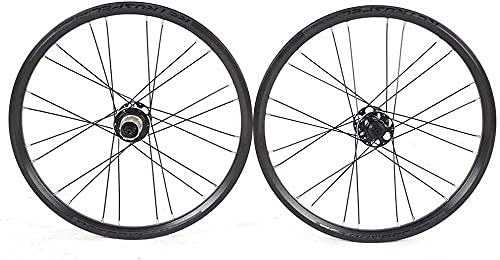 Mountain Bike Wheel : JYTFZD YUCHEN- Bike Wheel Tires Spokes Rim 20 Inch Mountain Bike Wheelset, 24 Hole Double Walled MTB Rims Hybrid Fast Release Disc Brake Aluminum Alloy Bicycle Wheels 8 / 9 / 10 / 11 Speed (Color : B)