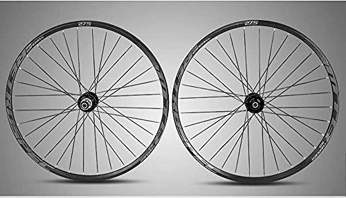 Mountain Bike Wheel : JYTFZD YUCHEN- Bike Wheel Tyres Spokes Rim Mountain Bike Wheel 27.5 / 29 Inches, Double Walled MTB Cassette Hub Bicycle Wheelset Disc Brake Hybrid Fast Release 32 Holes 8, 9, 10, 11 Speed (Size : 27.5in)