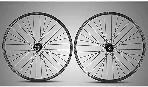 Mountain Bike Wheel : JYTFZD YUCHEN- Bike Wheel Tyres Spokes Rim Mountain Bike Wheel 27.5 / 29 Inches, Double Walled MTB Cassette Hub Bicycle Wheelset Disc Brake Hybrid Fast Release 32 Holes 8, 9, 10, 11 Speed (Size : 29in)