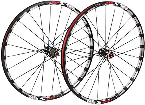 Mountain Bike Wheel : JYTFZD YUCHEN- Bike Wheel Tyres Spokes Rim Mountain Bike Wheelset, 26 / 27.5 in Bicycle Orne Rear Wheel Aluminum Alloy Rim MTB Wheelset Double Walled Disc Brake Palin Camp 8 9 10 Speed 24 Holes