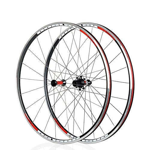 Mountain Bike Wheel : LIDATUO Road Bike Wheelset 700c Wheel Hub Shimano & Sram 8 / 9 / 10 / 11S, red
