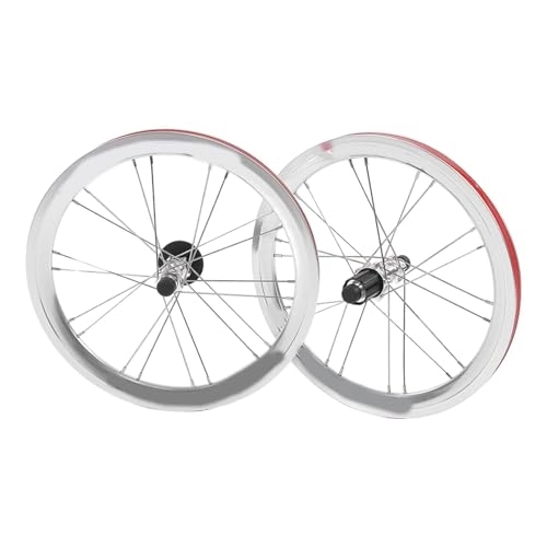Mountain Bike Wheel : Lightweight Bike Wheelset - Mountain Wheels - Rims - Folding MTB Bike Wheel - Durable Alloy - Enhances Cycling Performance-Silver