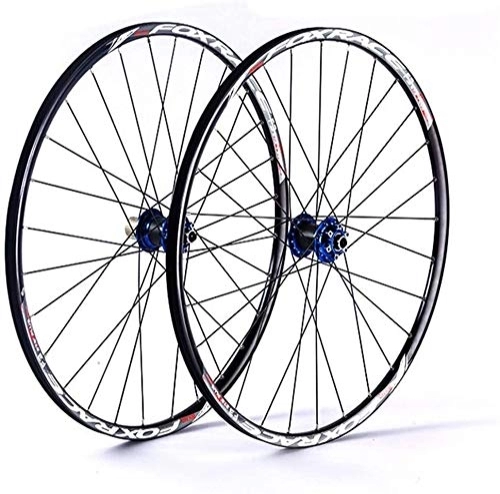 Mountain Bike Wheel : LILIS Wheel Mountain Bike Mountain Bicycle Wheelset, 26In Aluminum Alloy MTB Cycling Wheels Double Wall Rims Disc Brake Sealed Bearings Fast Release 24H 7 / 8 / 9 / 10 / 11 Speed (Color : 26in)