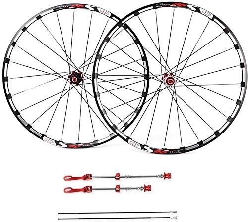 Mountain Bike Wheel : LIMQ Road Bike Wheels 26" Bicycle Wheels MTB Disc Brake Hub Double Wall Rim, For 26" / 1.75" To 2.125" Tyres (RC5)