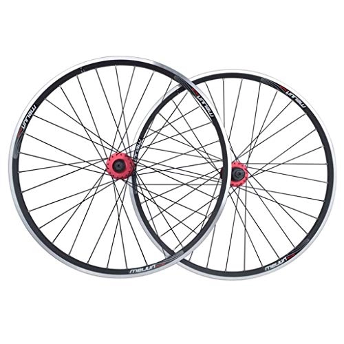 Mountain Bike Wheel : LJP 26 Bike Wheelset, Double Wall MTB Rim Quick Release V-Brake Hybrid / Mountain Bike Hole Disc 7 8 9 10 Speed