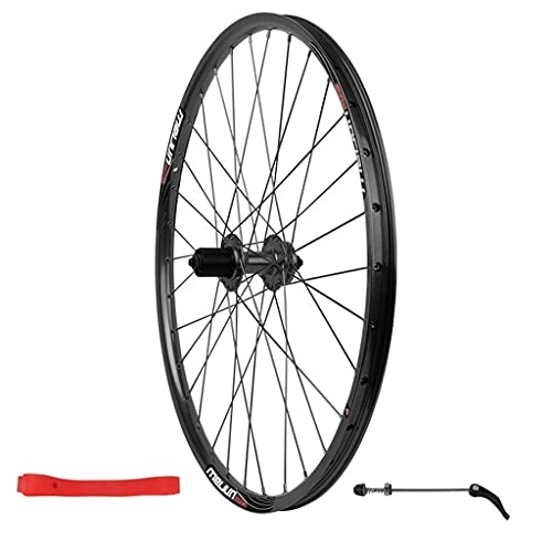 Mountain Bike Wheel : LYTBJ 26 Inch Mountain Bike Wheels, Double Wall MTB Rimbrake 32 Holes Discbrake Quick Release Black Rim 7 8 9 10 Speed 135mm