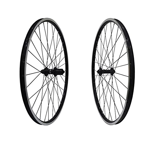 Mountain Bike Wheel : M-YN 26 Inch Mountain Bike Wheelset Aluminum Alloy Rim 32H V Brake MTB Wheelset, Front Rear Wheels Black Bike Wheels