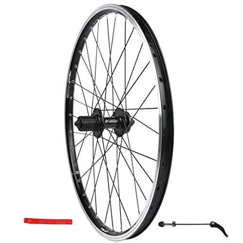 Mountain Bike Wheel : M-YN Mountain Bike Rear Wheel 24 Inch, Aluminum Alloy Rim 32H Disc Brake MTB Wheelset, Quick Release Black Bike Wheels, Fit 7-11 Speed Cassette