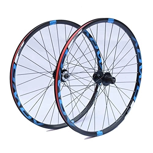 Mountain Bike Wheel : MJCDNB Bike Wheel Set 26 27.5 29 Inch MTB 8 9 10 Speed Aluminum Alloy Double Wall Rim Support 1.35~2.35 Tires