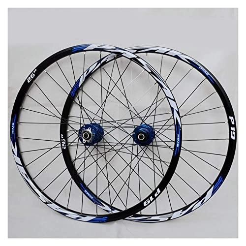 Mountain Bike Wheel : MJCDNB Quick Release Axles Bicycle Accessory 26 Inch Bike Front Rear Wheel MTB Wheelset Disc Brake Bicycle Double Wall Alloy Rim MTB QR 7-11Speed 32H Sealed Bearing Road Bicycle Cyclocross Bike Whe