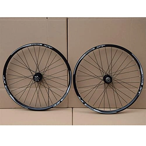 Mountain Bike Wheel : MJCDNB Quick Release Axles Bicycle Accessory Bicycle Wheelset MTB Double Wall Alloy Rim Disc Brake 7-11 Speed Card Hub Sealed Bearing QR 32H Road Bicycle Cyclocross Bike Wheels (Color : B, Size : 2