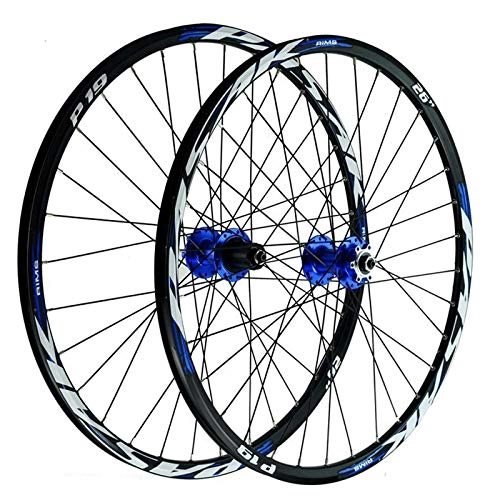 Mountain Bike Wheel : MNBV 26 27.5 29 Inch Front Rear Bike Wheel Set MTB Wheelset Double Wall Rim 6 Nail Disc Brake Quick Release 32 Hole For 7-12speed Flywheel
