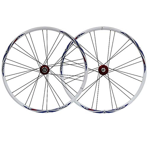Mountain Bike Wheel : MNBV 26 Bike Wheelset For Mountain Bicycle Front Rear Set Double-layer Rim Quick Release Disc Brake Hub Cycling Wheel For 7, 8, 9 Speed