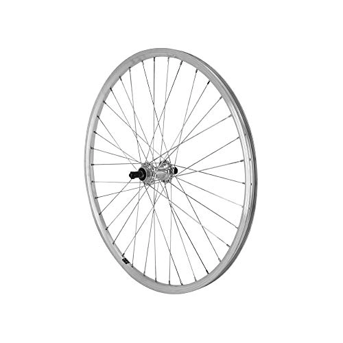 Mountain Bike Wheel : Motodak Wheel Mountain Bike 26 " er10 Rear Silver Double Walled Tin Alu Blocking Freewheel 7-6v