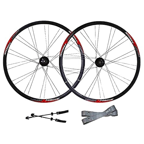 Mountain Bike Wheel : Mountain Bike Disc Brake QR Wheelset 26" Bicycle Rim Quick Release MTB Wheels 28H Hub For 7 / 8 / 9 / 10 Speed Cassette 2320g (Size : 26 inch) (26 inch)
