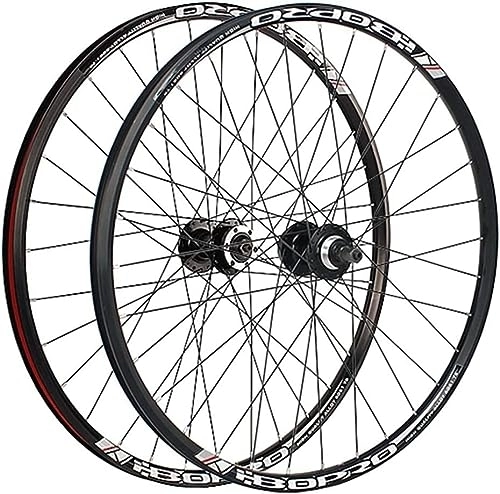 Mountain Bike Wheel : Mountain Bike Disc Brake Wheel Set With 26 Inch Wheels, Quick Release Wheel Hub For 6, 7, And 8 Speed Rotating Free Wheels