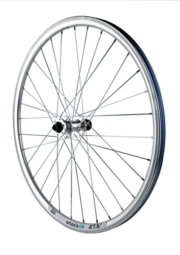 Mountain Bike Wheel : Mountain Bike Rear Wheel 27.5 inch for 8 / 9 Speed Disc Brake Silver wheelsON QR