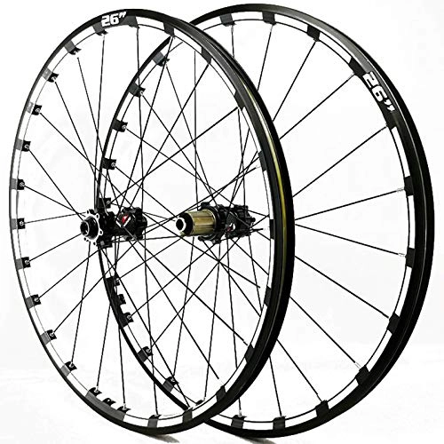 Mountain Bike Wheel : Mountain Bike Rims, Bicycle Rims Front Wheel Rear Wheel Lightweight Alloy Construction Easy To Install 24 Holes, Disc Brake Mounting Holes, B, 27.5