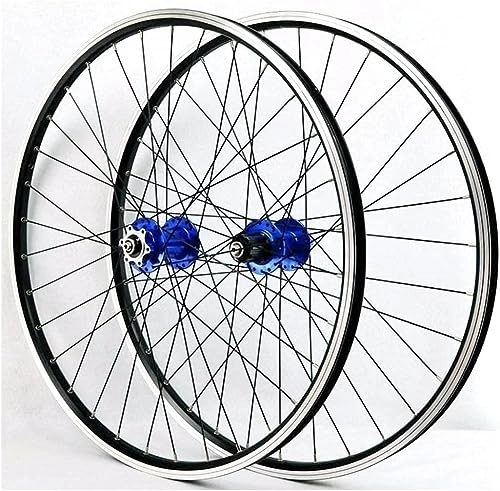 Mountain Bike Wheel : Mountain Bike Wheel Set 26 27.5 29 Inch Bicycle Rim V / disc Brake Wheel Set Quick Release Hub 32 Holes (Color : Multi-colored, Size : 27.5'')